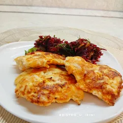Куриные растрепки с морковью и сыром