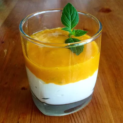 Творожный десерт с манго #кулинарныймарафон