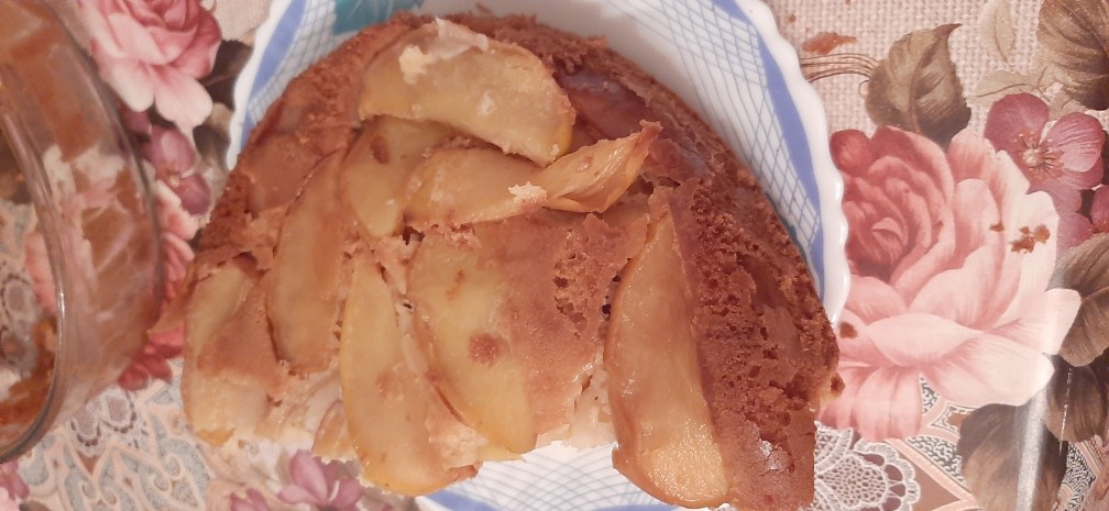 Яблочный пирог с крем-чизом )