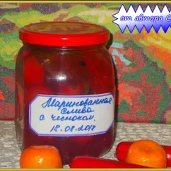 Маринованная СЛИВА с ЧЕСНОКОМ