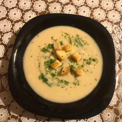 Сырный суп-пюре из цветной капусты