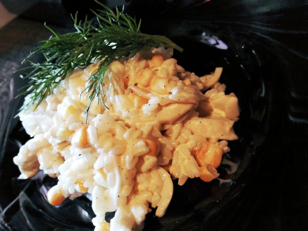 Салат с рисом и кальмарами, пошаговый рецепт с фото