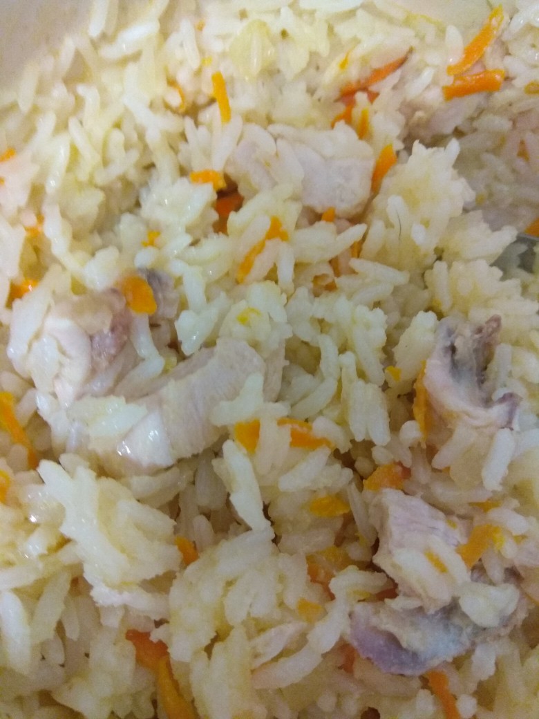 Куриная грудка с рисом