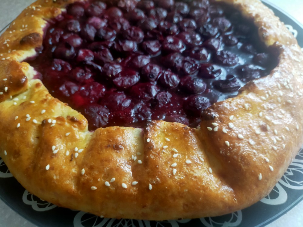 Пирог с вишней и творогом, вкусных рецептов с фото Алимеро