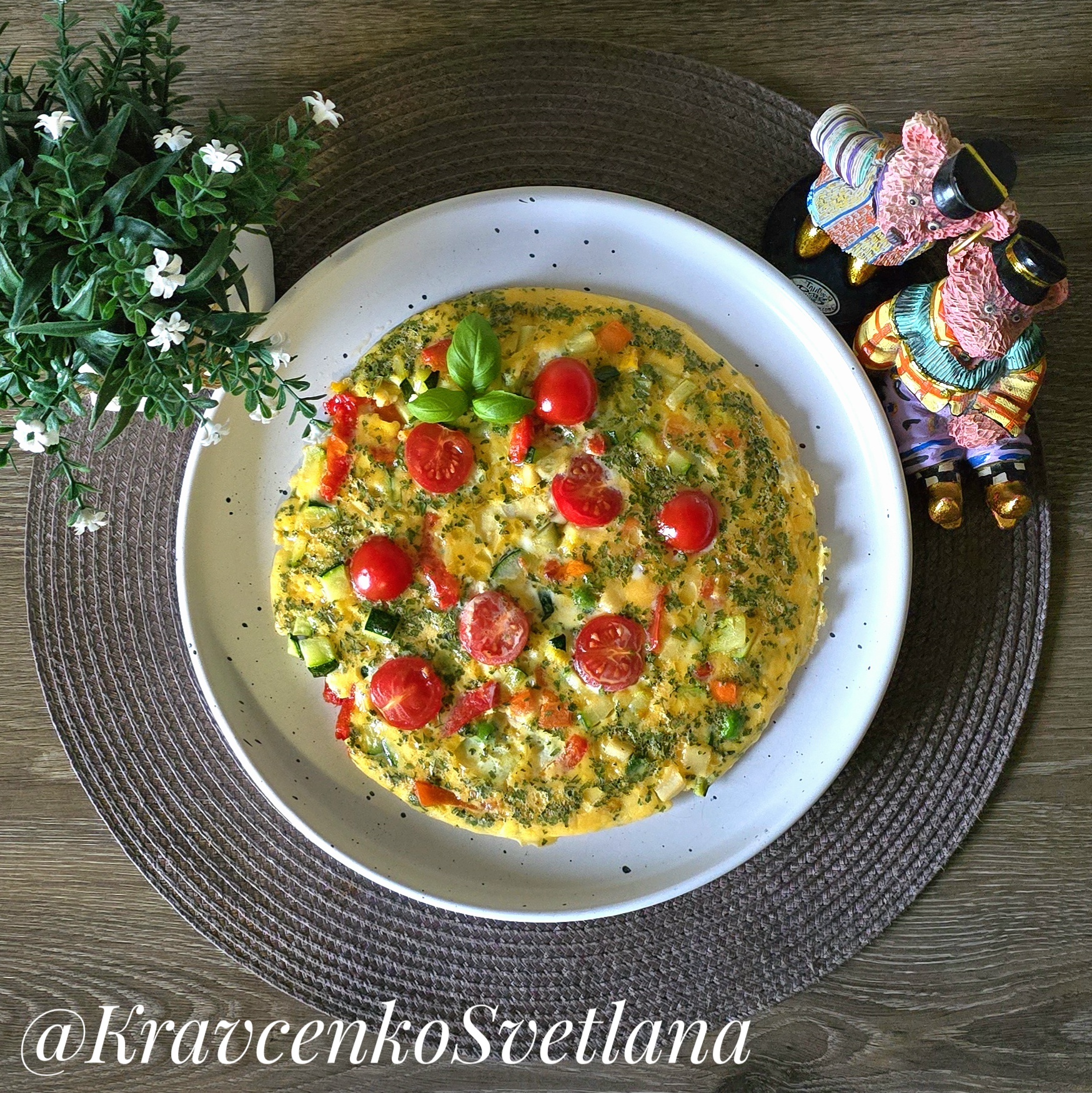 Омлет с овощами