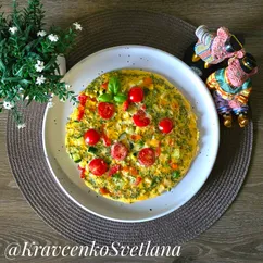 Омлет с овощами