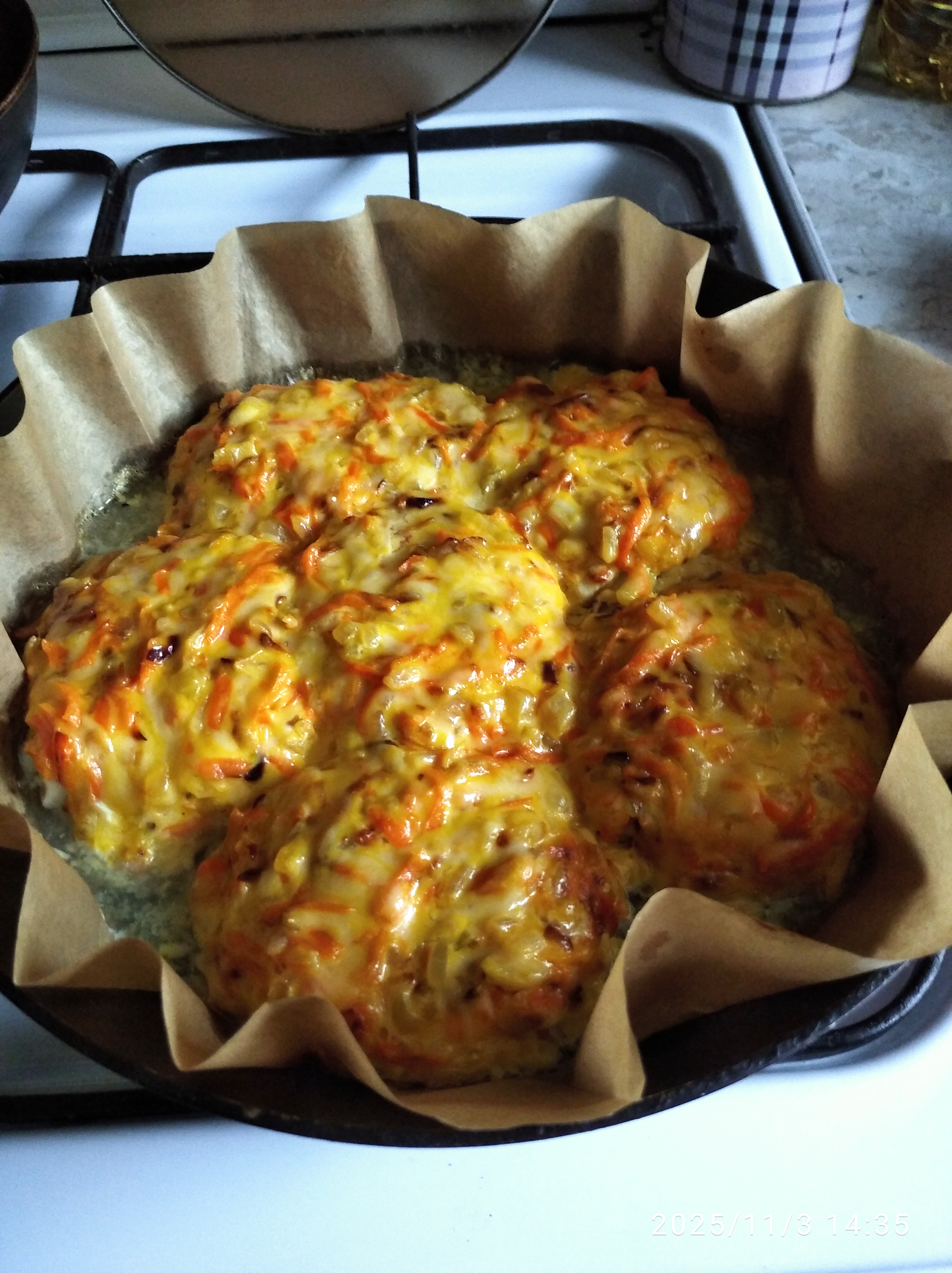 Рыба под сырной "шапочкой"