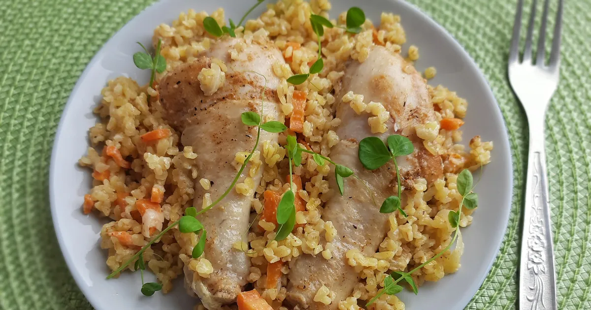 Булгур с овощами и курицей 151 ккал рецепт с фото пошаговый от Марина старший Амбассадор Овкусе.ру - Овкусе.ру