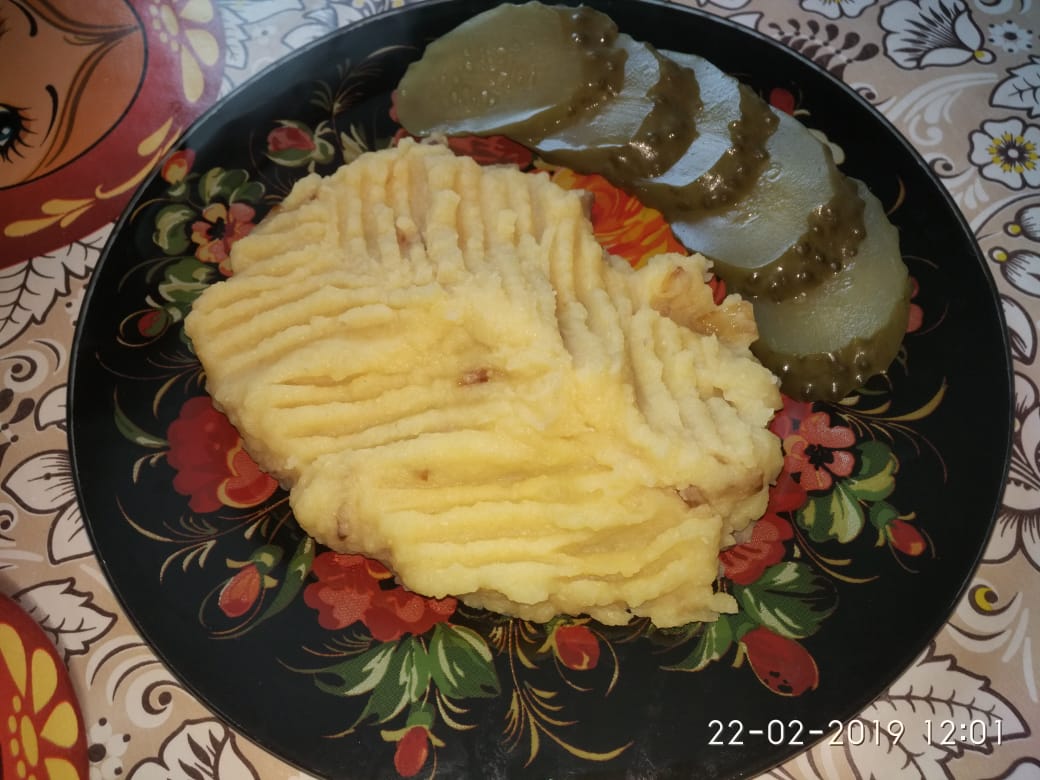 Пюре картофельно- чечевичное