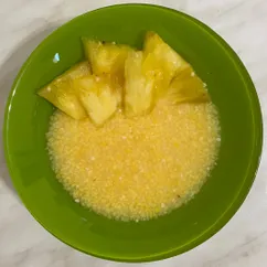 Кукурузная каша с ананасом 🍍 на завтрак