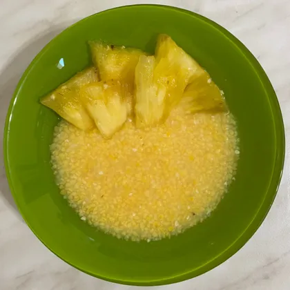 Кукурузная каша с ананасом 🍍 на завтрак