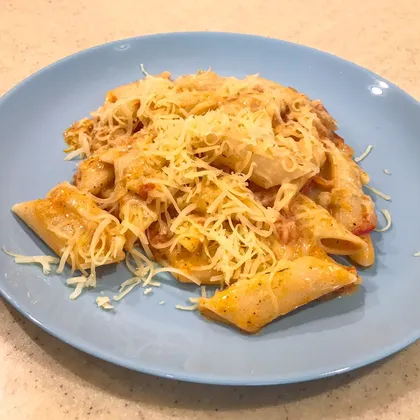 Паста 🍝 или макароны в помидорном соусе под сыром