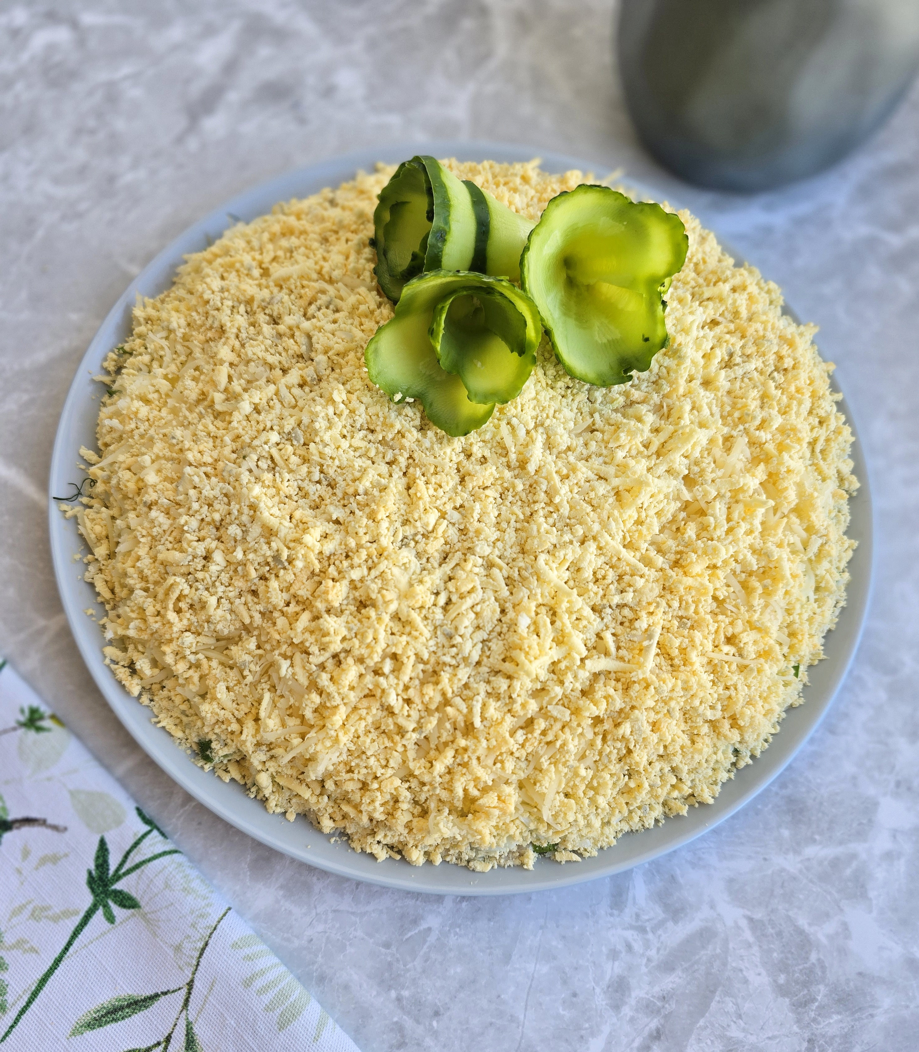 Курица под шубой салат