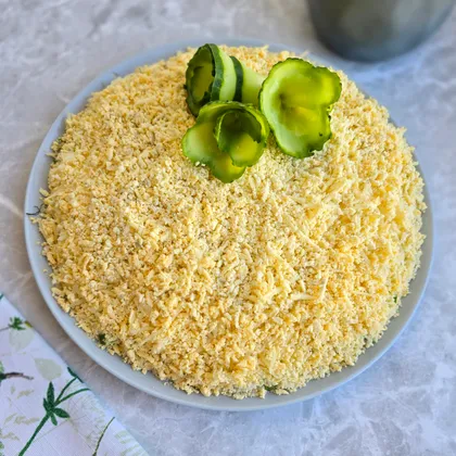 Курица под шубой салат