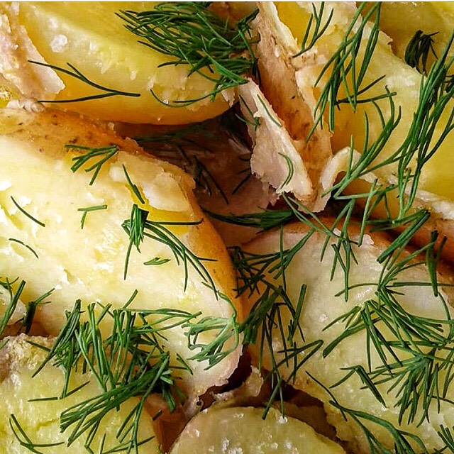 Отварной картофель с укропом – пошаговый рецепт приготовления с фото
