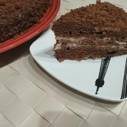 Шоколадный торт в микроволновке