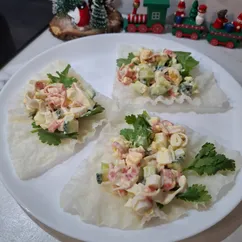 Закуска из крабовых палочек