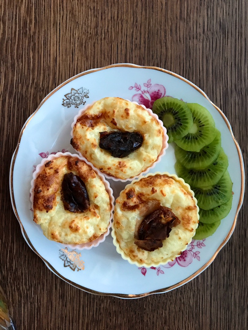 Запечённые сырники 🥞 с финиками