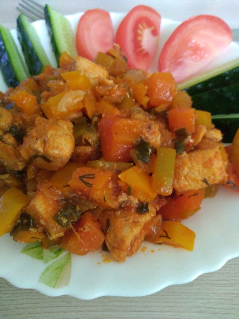 Вариант 1: Овощное рагу с курицей — классический рецепт с пошаговыми фото