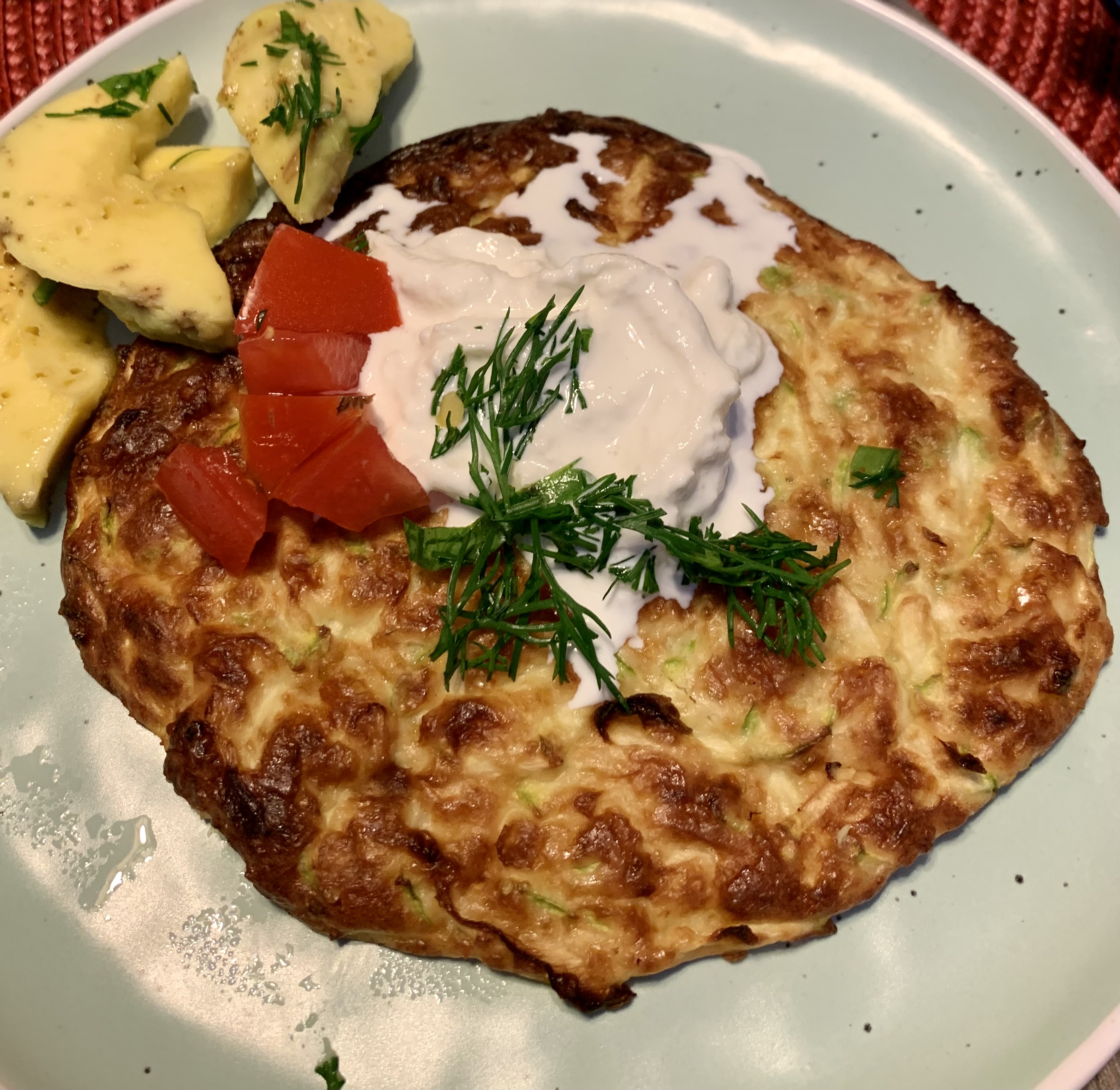 Кабачковые лепёшки