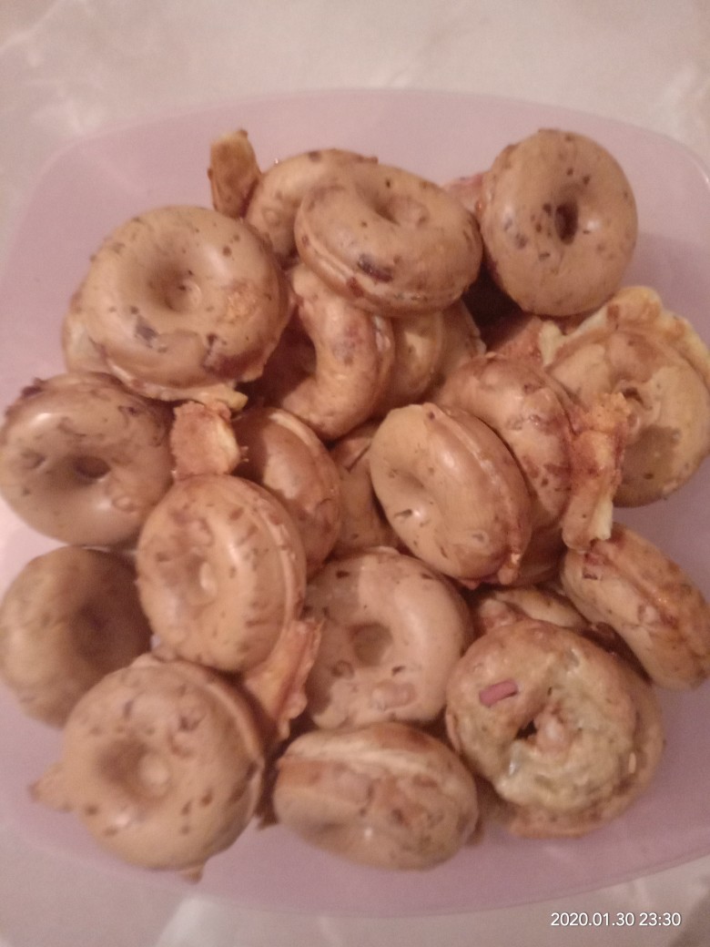 Донаты с сыром и ветчиной