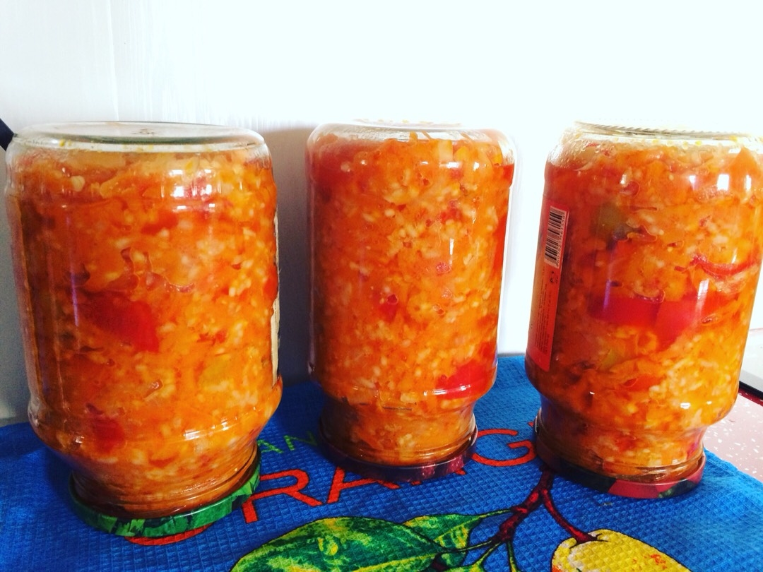 Салат с рисом и овощами на зиму – кулинарный рецепт