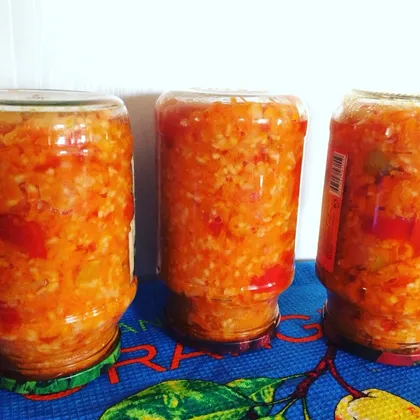 Салат овощной с рисом😋👌🏻 на зиму