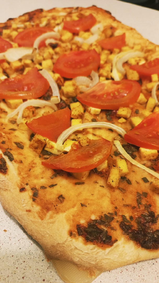 Вегетарианская пицца с грибами и сыром рецепт с фото пошагово