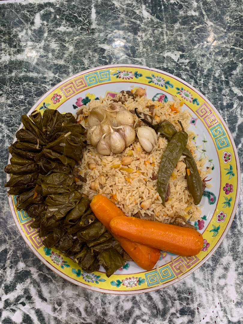 Узбекский плов с долмой
