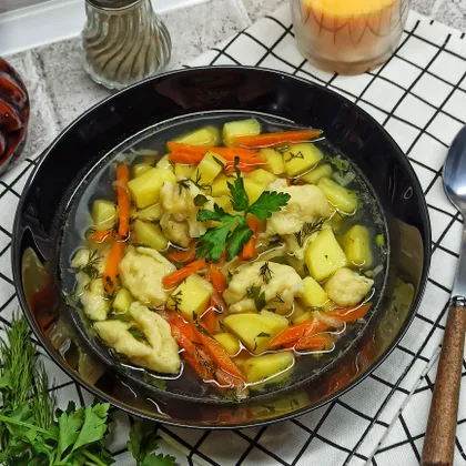 Куриный суп с клецками - пошаговый рецепт с фото на Готовим дома