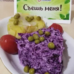 Салат из краснокочанной капусты