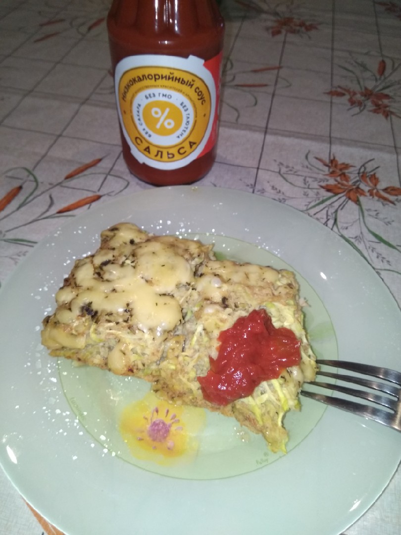 Кабачковая запеканка под сыром