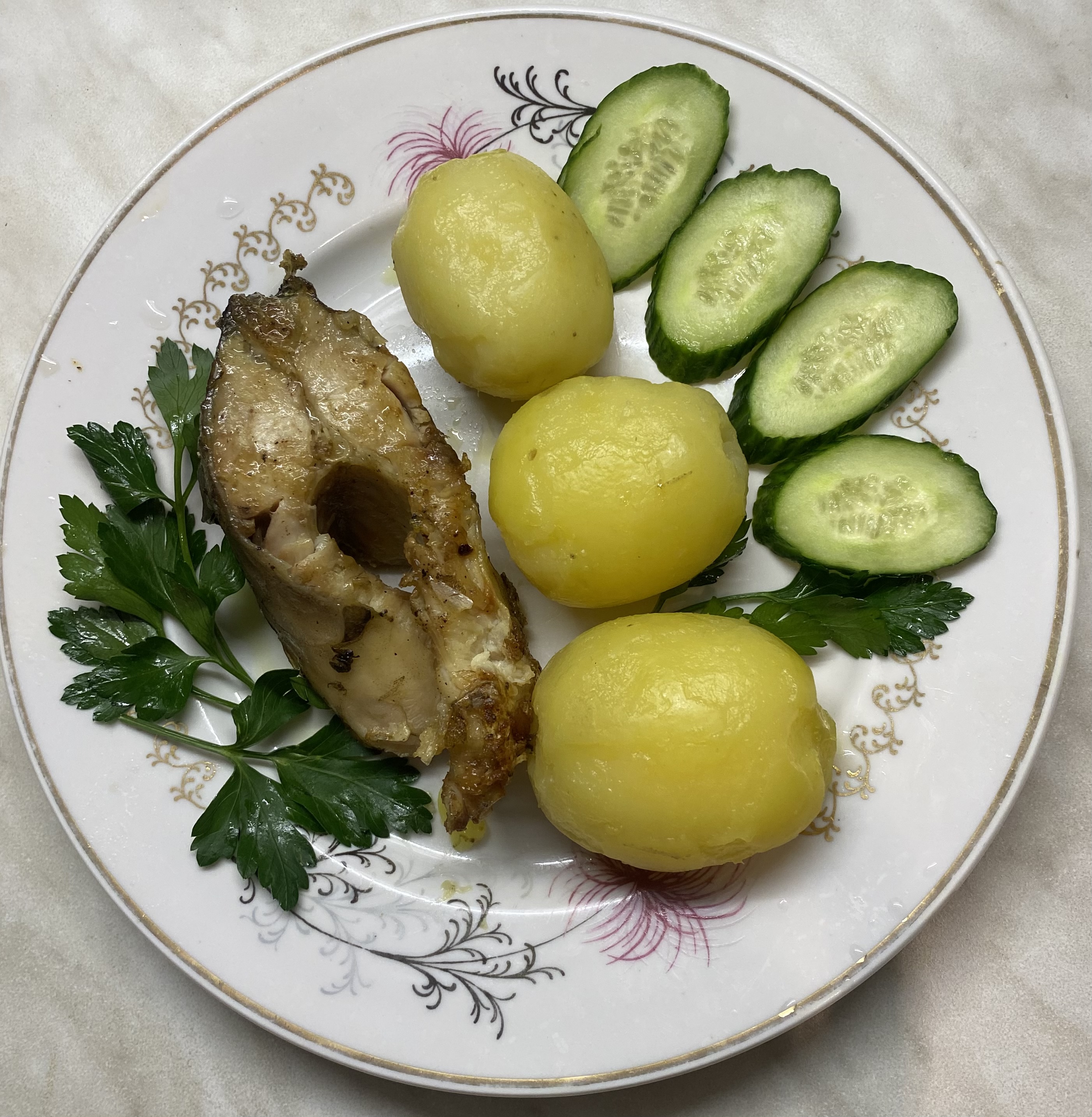 Карп жареный