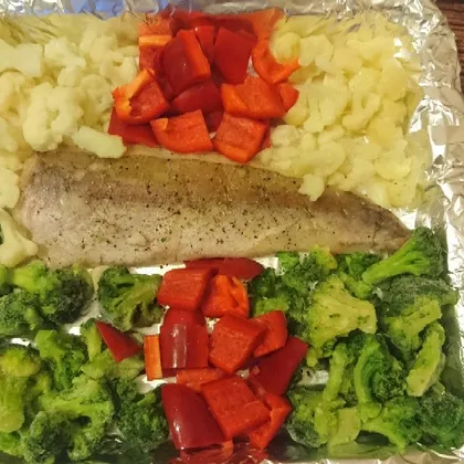 Рыбка с овощами