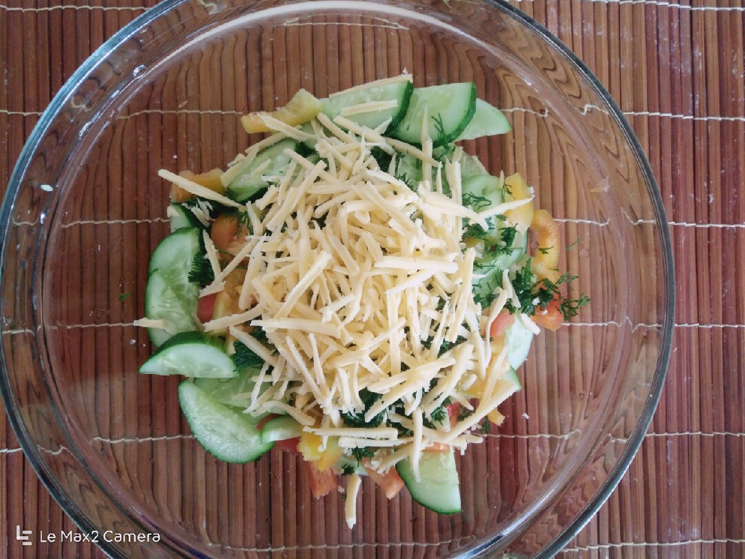 Летний витаминный салат, пошаговый рецепт с фотографиями – Авторская кухня: Салаты. «Еда»