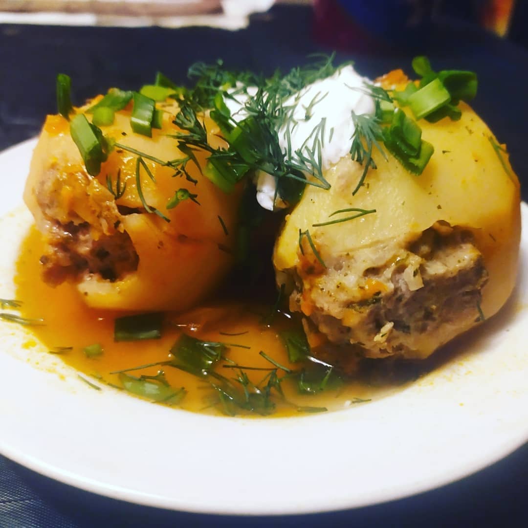Фаршированная картошка – кулинарный рецепт