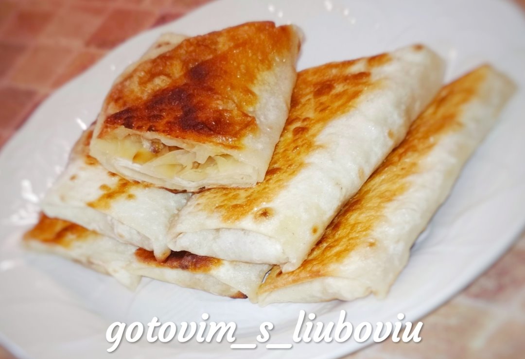 Ленивые пирожки из лаваша
