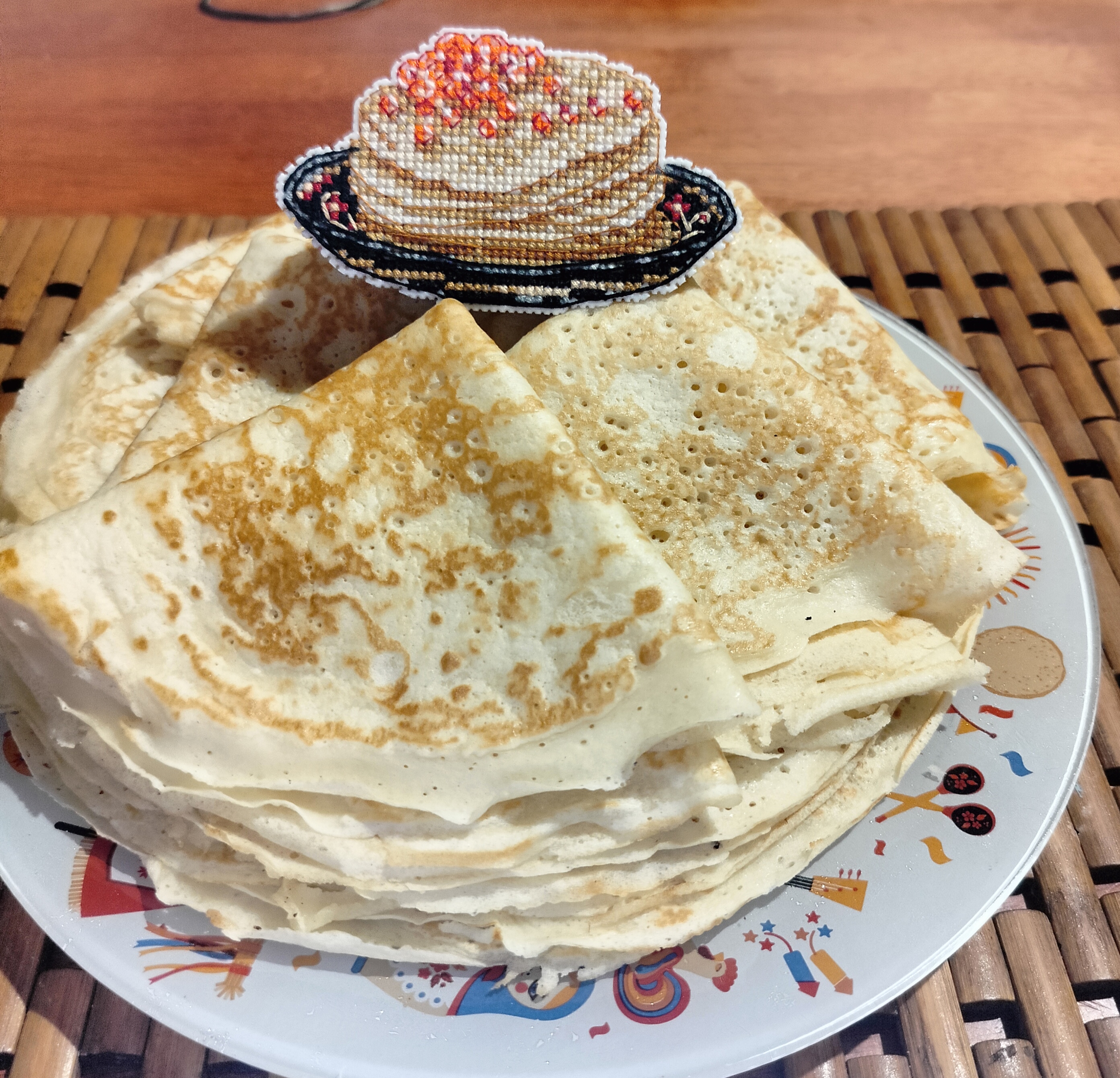 Блинчики на молоке да кефирчике