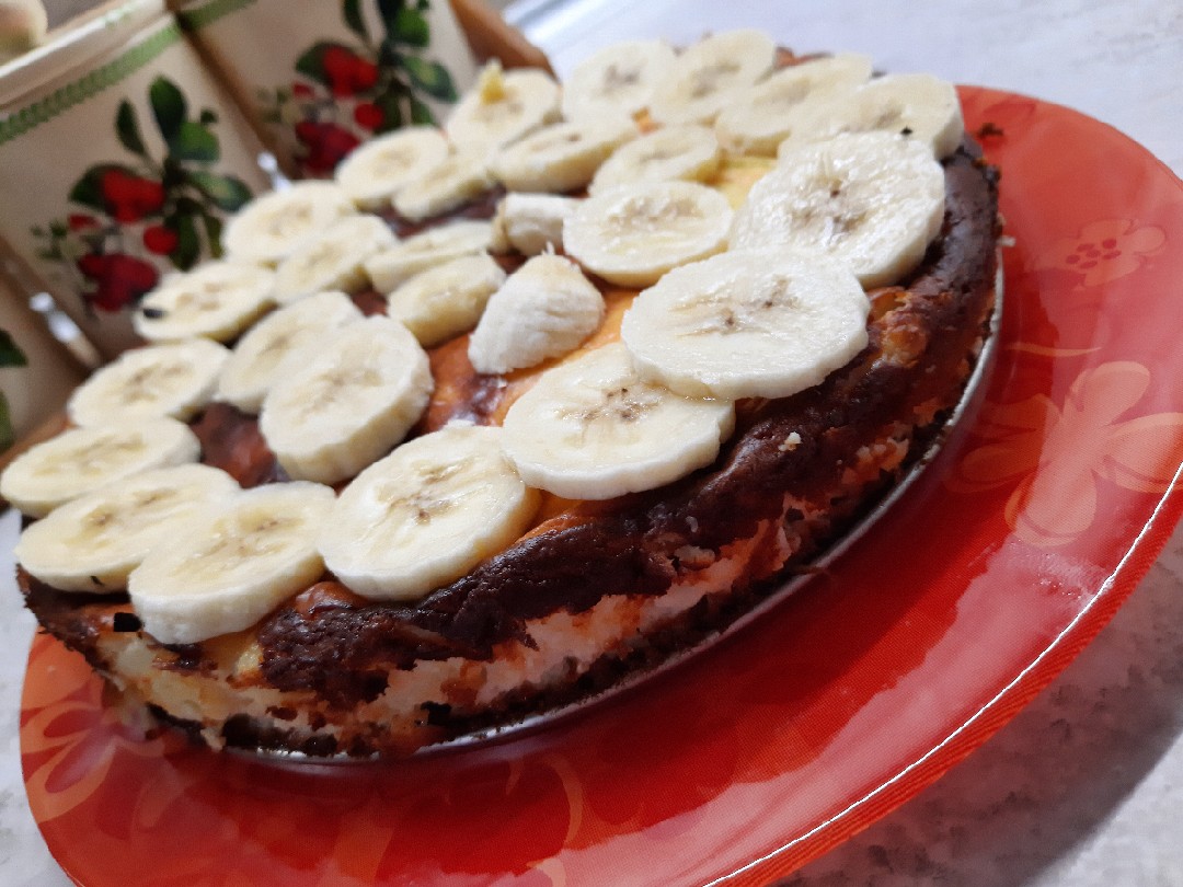 Творожно-банановый чизкейк без выпечки — любовь с первого кусочка