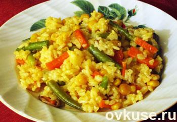 Диетический гарнир из замороженных овощей