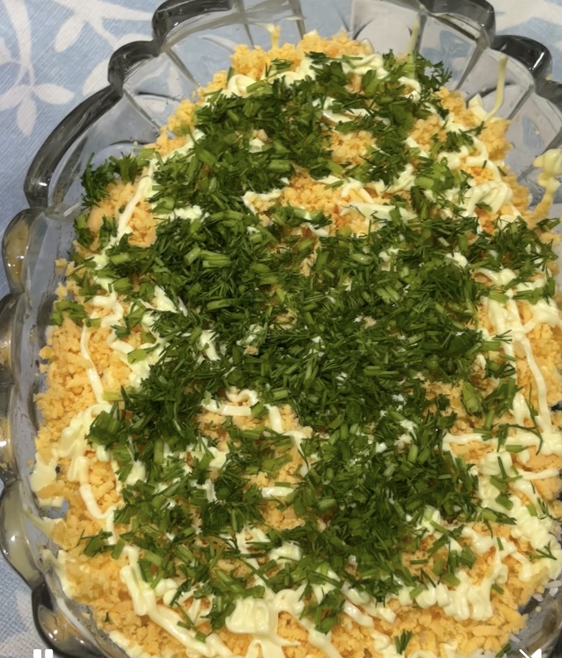 Быстрый салат Мимоза 