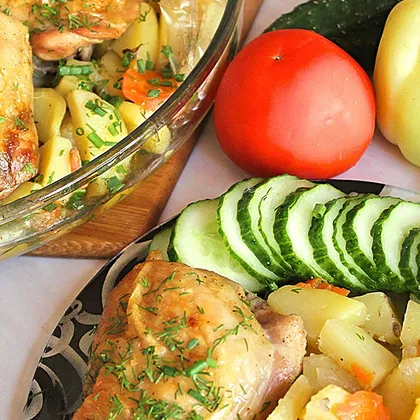 Курица с картофелем в сковороде вок: пошаговый рецепт с фото - пошаговый рецепт с фото