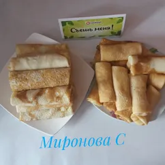 Блины заварные с начинкой