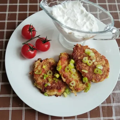 Котлеты из кабачков и крабовых палочек