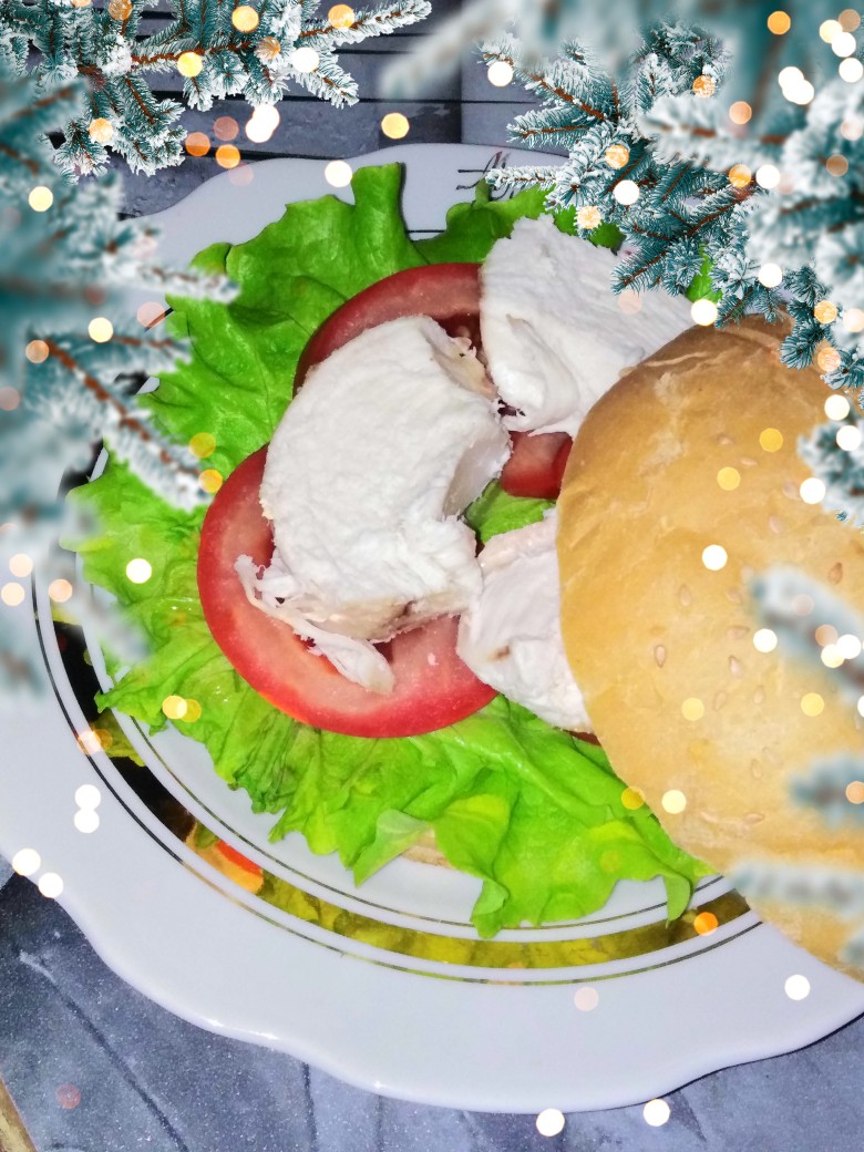 Крабургер. 🌲Бутерброд на Новый год Быка 🐮