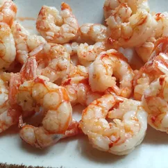 Креветки в чесночном масле