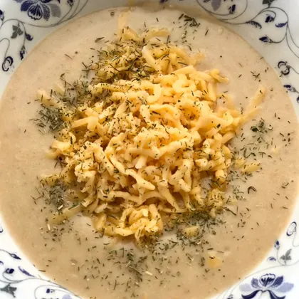 Сырный суп-пюре с шампиньонами
