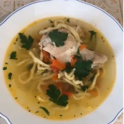 Молдавская Зама (куриный суп)