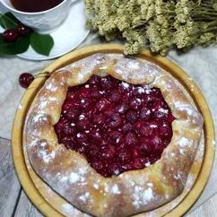 Творожная галета с вишней