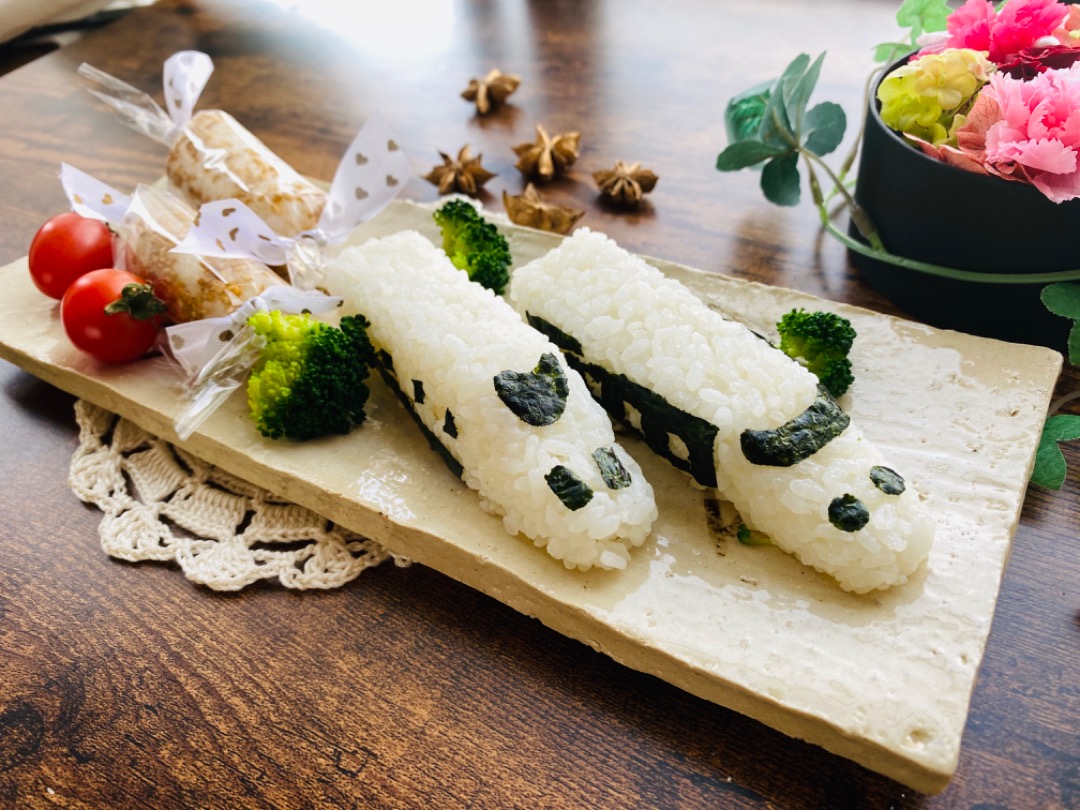 Фигурные онигири ~ конфеты и быстрые поезда